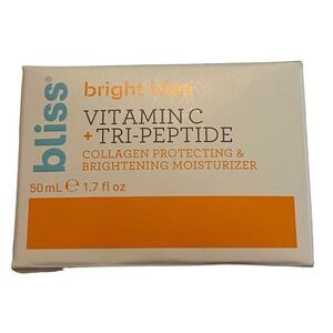 Bliss Bright Idea Vitamin C Tri-Peptide Collagen Moisturizer 1.7 oz NWT